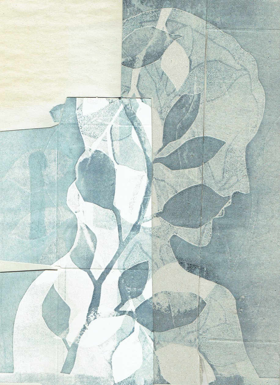 La Foret II, 2016 (monoprint  kollaasi) tekijältä Stephen Dow
