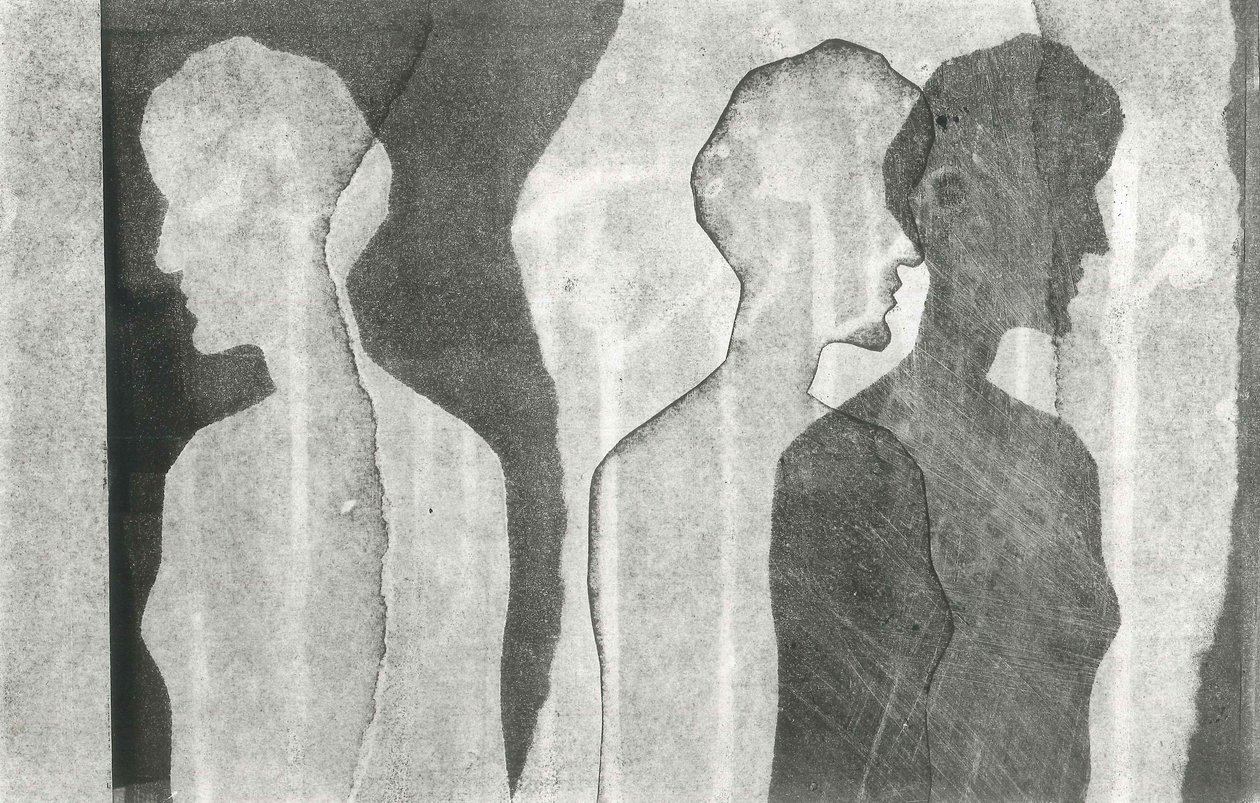 Tears I Bled VIII, 2016 (monoprintti paperille) tekijältä Stephen Dow