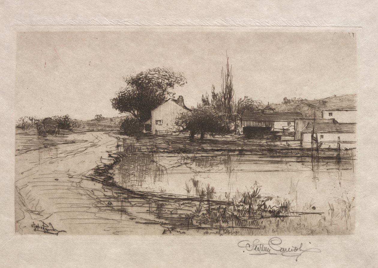 Luonnos lähellä Pittsfieldiä, Mass., 1887-1888. tekijältä Stephen Parrish
