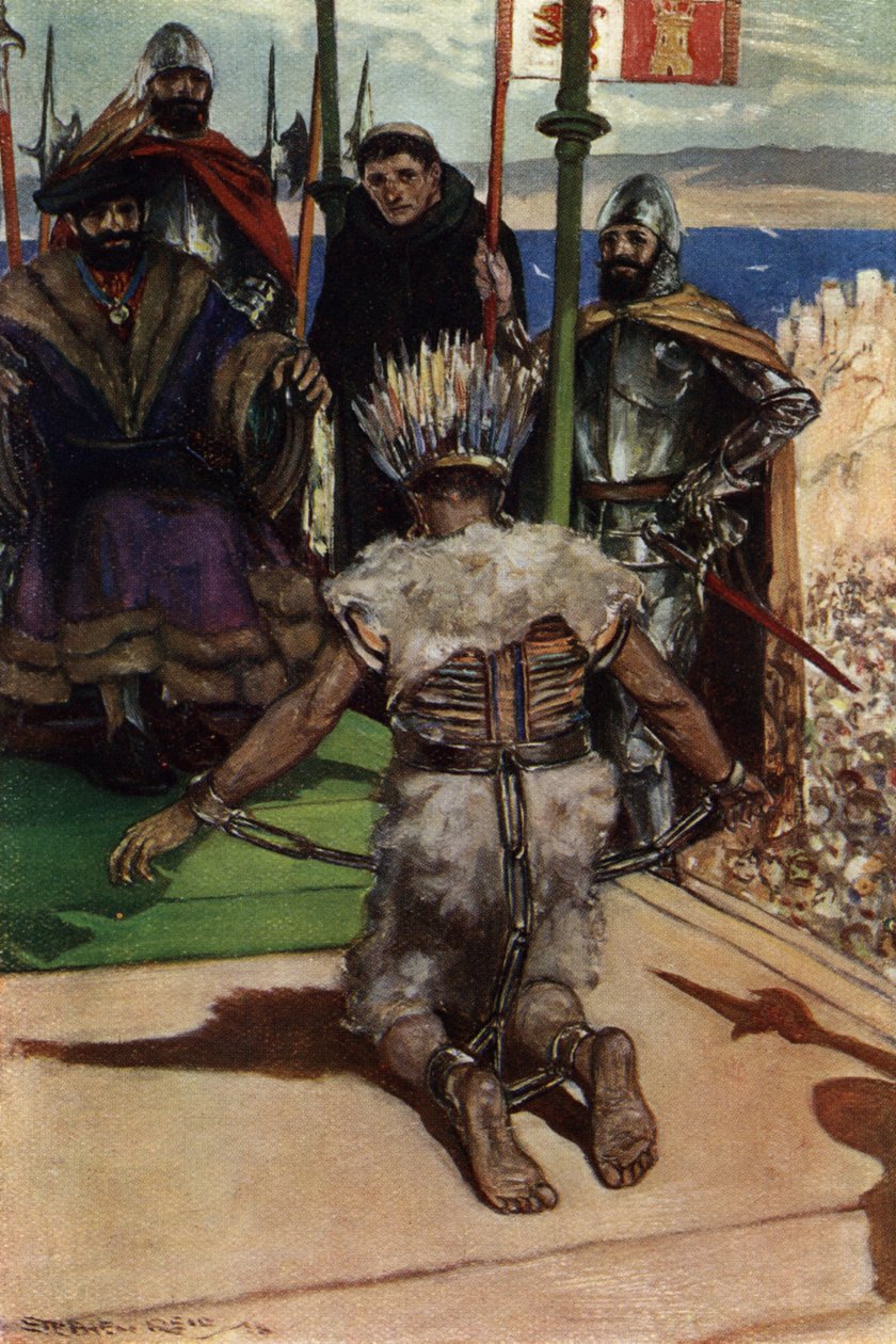 Montezuma II joutui Hernan Cortesin vangiksi vuonna 1519. tekijältä Stephen Reid