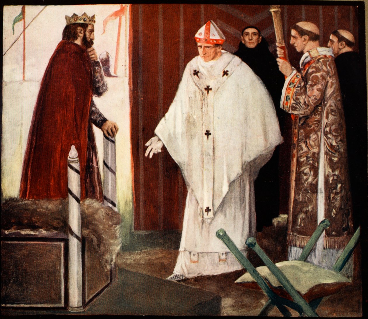 Stephen Langton, kuvitus Winifred M. Lettsin teoksesta "The Mighty Army", pub. 1912 (väri litho) tekijältä Stephen Reid
