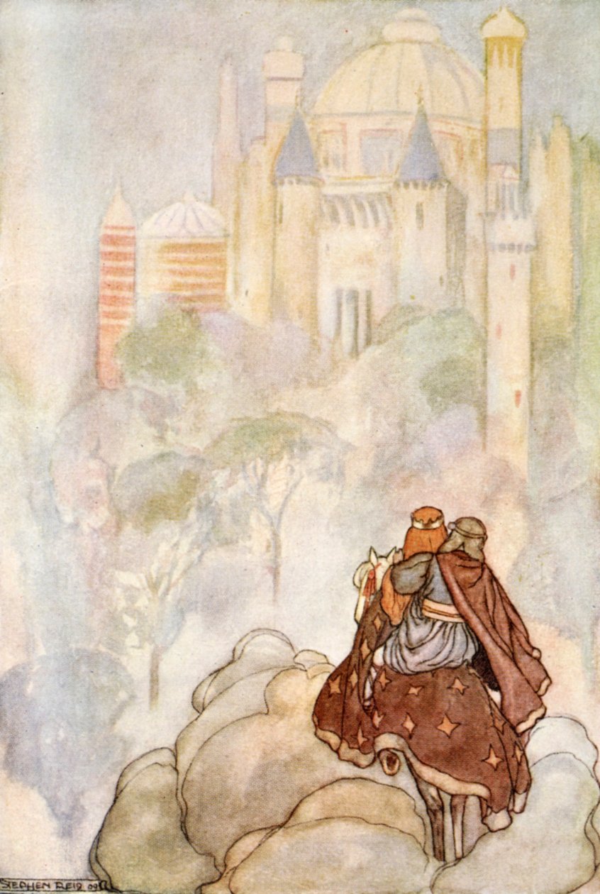 "He ratsastivat komeaan palatsiin", vuodelta 1910. tekijältä Stephen Reid