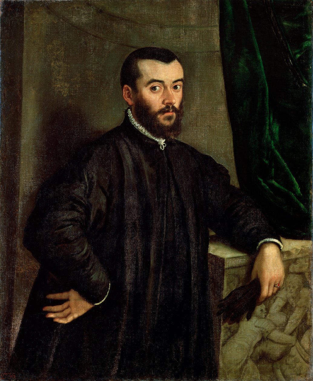 "Lääkäri Andreas Vesaliuksen muotokuva" 1514-1564], c1535-1545. tekijältä Steven van Calcar