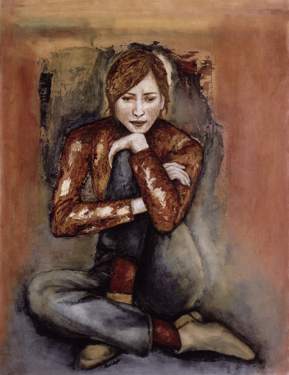 In Her World, 2005 (kynä ja muste öljyllä paperille) tekijältä Stevie Taylor