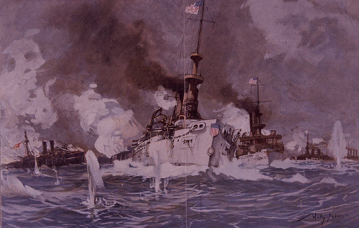 Espanjan ja Amerikan sota 1898, Santiago de Cuban taistelu tekijältä Willy Stoewer 