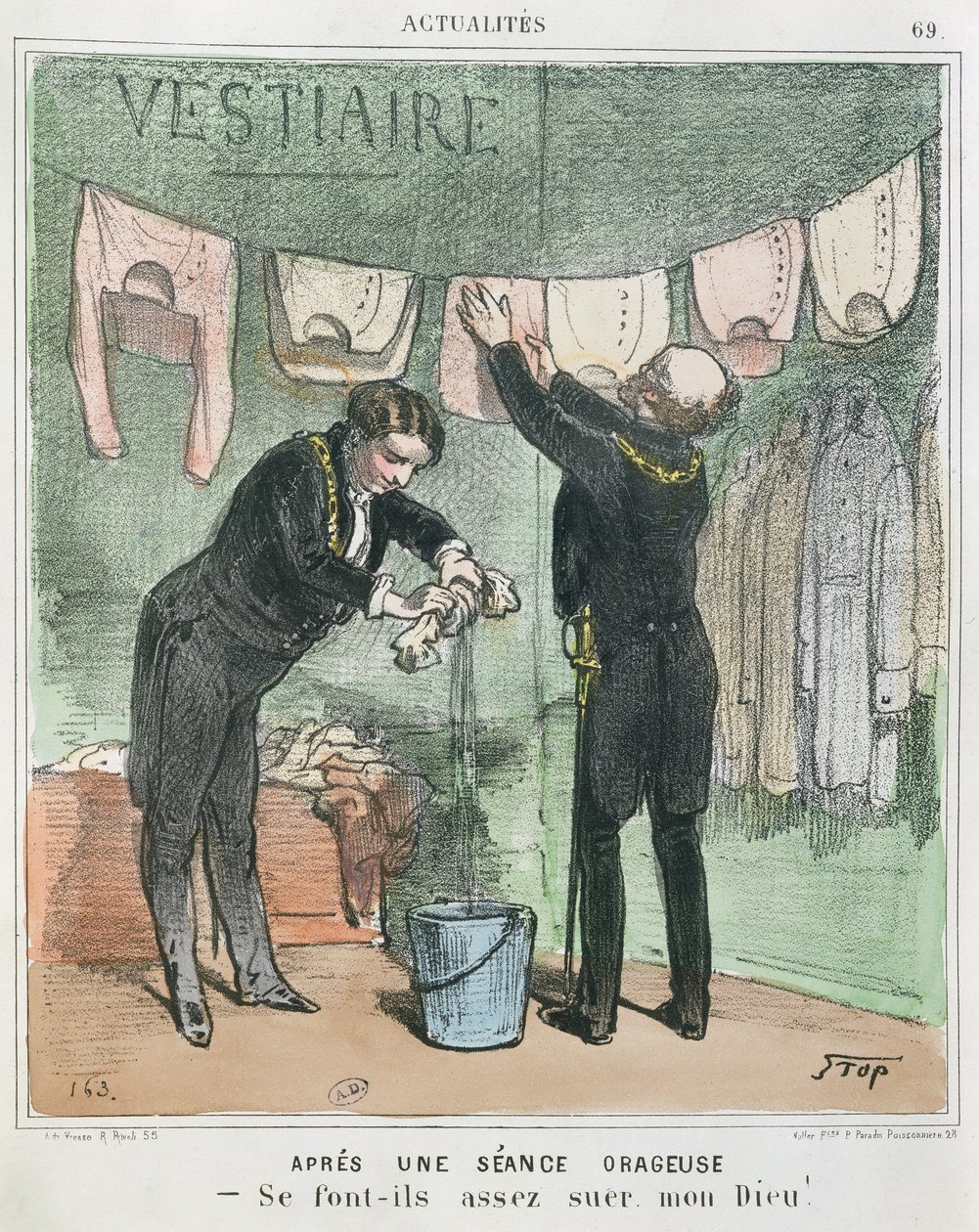 "After A Stormy Seance", noin 1850 tekijältä Stop