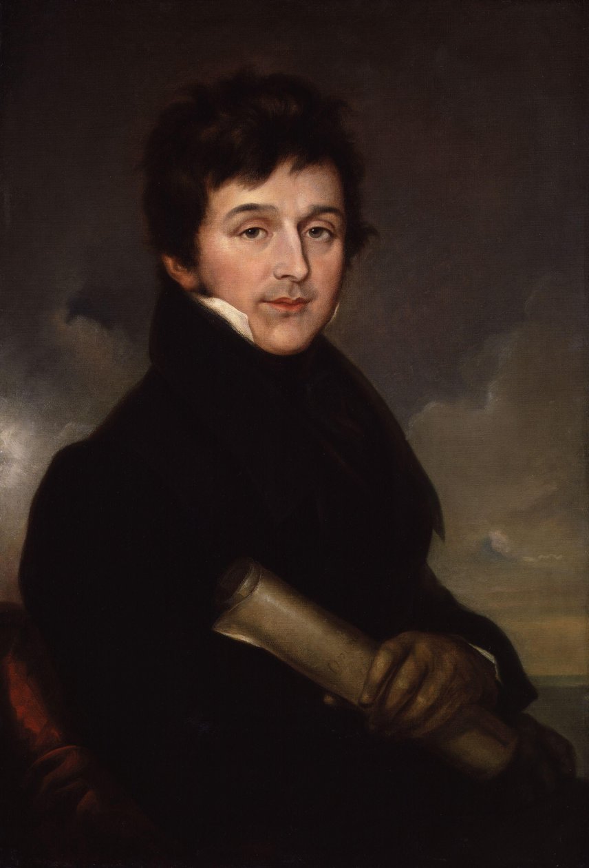 Muotokuva säveltäjä Charles Edward Hornista 1786-1849, noin 1825 tekijältä Stroely