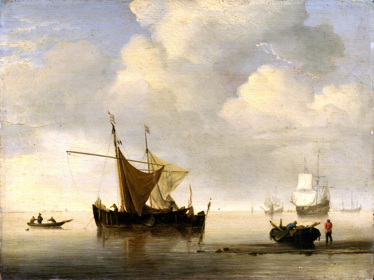 Rauhallinen: Kaksi hollantilaista alusta tekijältä Willem van de Velde the Younger