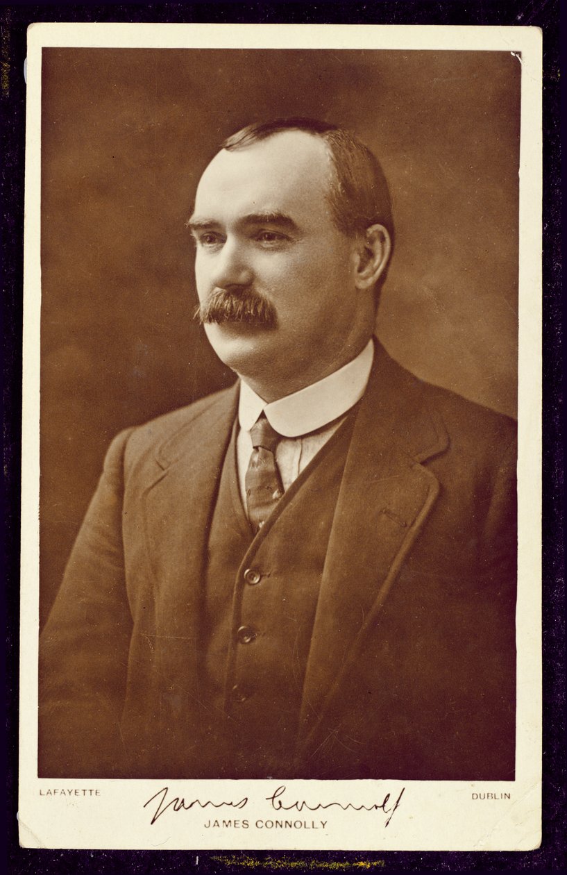 James Connolly (1868-1916) kuvattuna Lafayetten toimistolla, Dublin, n. 1910 (seepiakuva). tekijältä Studio Lafayette