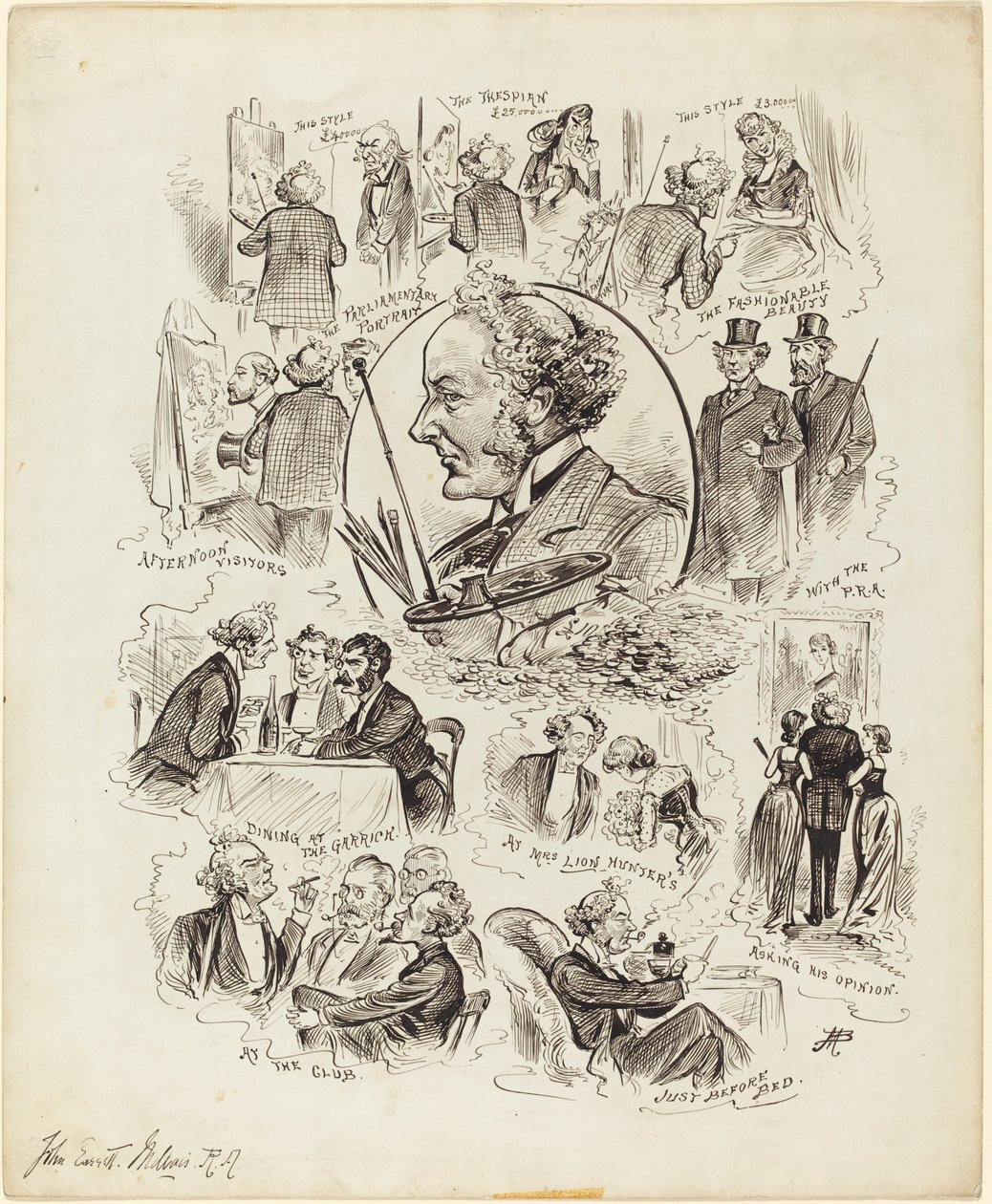 Päivää julkkisten kanssa: Mr. Millais, R.A. tekijältä Studio of Alfred Bryan