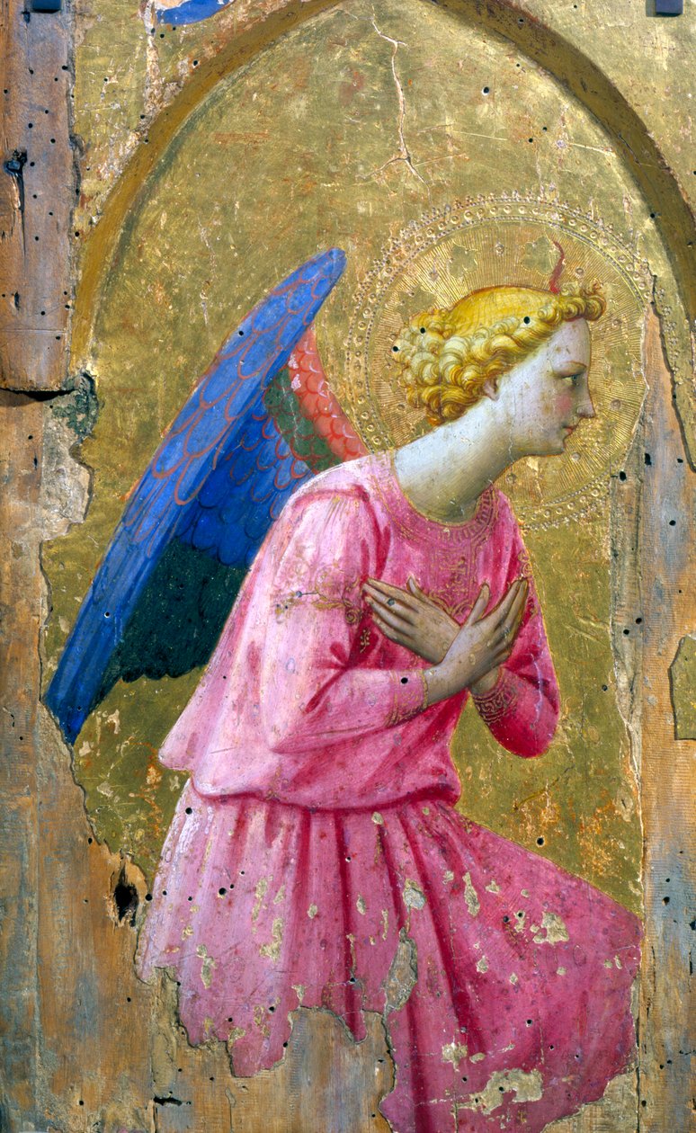 Enkeli palvonnassa, 1400-luvun puoliväli tekijältä Studio of Fra Angelico