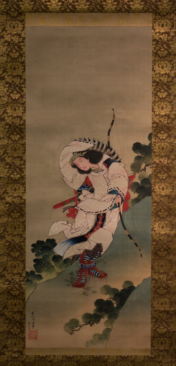 Legendaarinen keisarinna Jingu, päivätty 1847. tekijältä Studio of Katsushika Hokusai