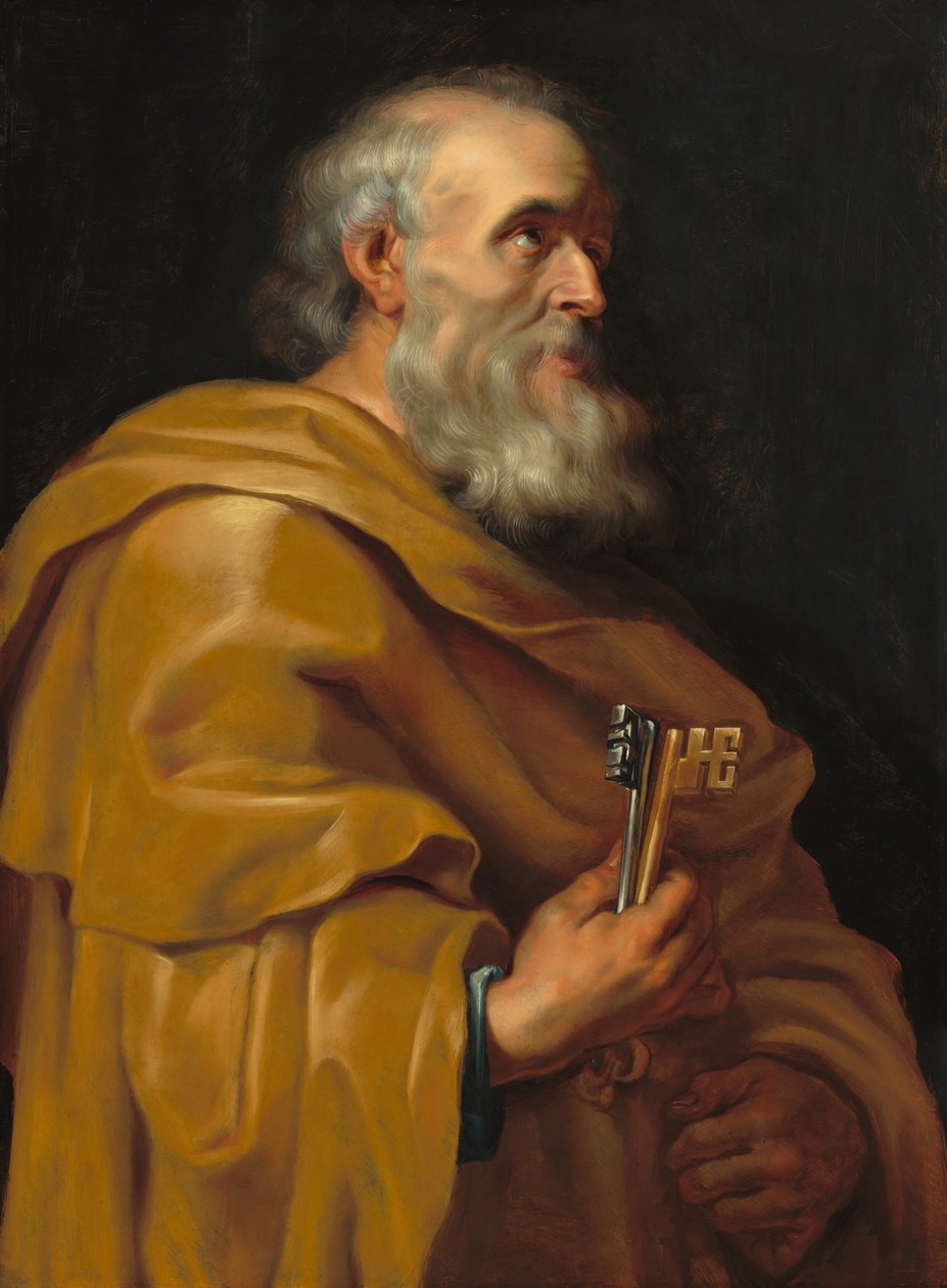 Saint Peterfinnish tekijältä Studio of Sir Peter Paul Rubens