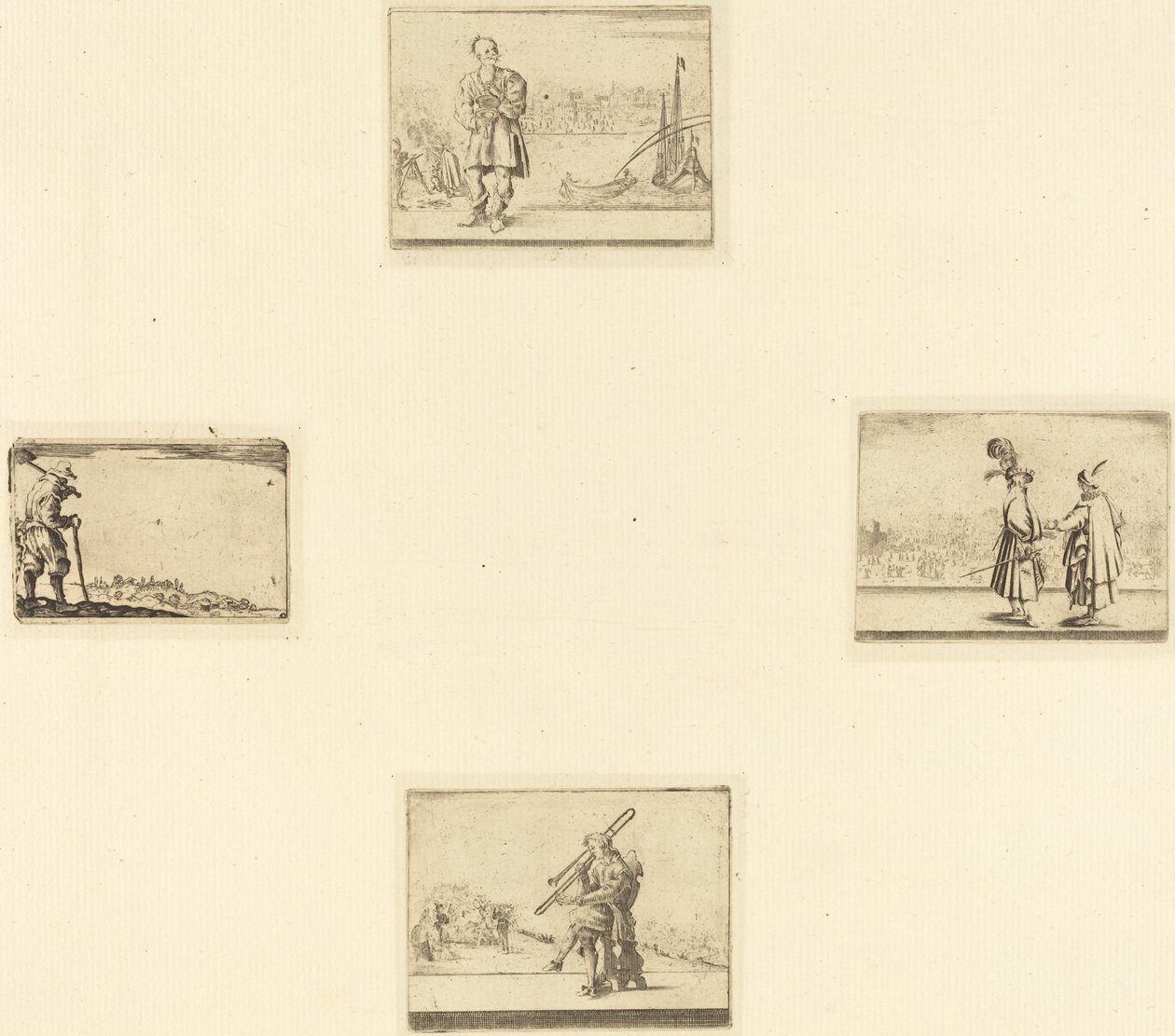 Etsausarkki tekijältä Style of Jacques Callot
