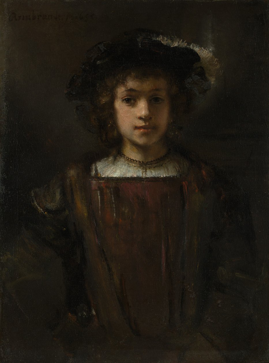 Rembrandtin poika Titus 1641-1668. tekijältä Style of Rembrandt