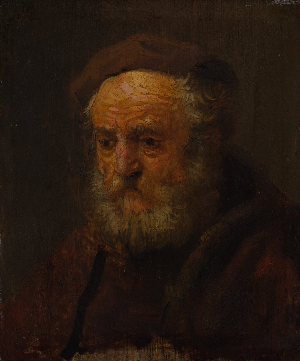 Vanhan miehen tutkimuspäällikkö. tekijältä Style of Rembrandt
