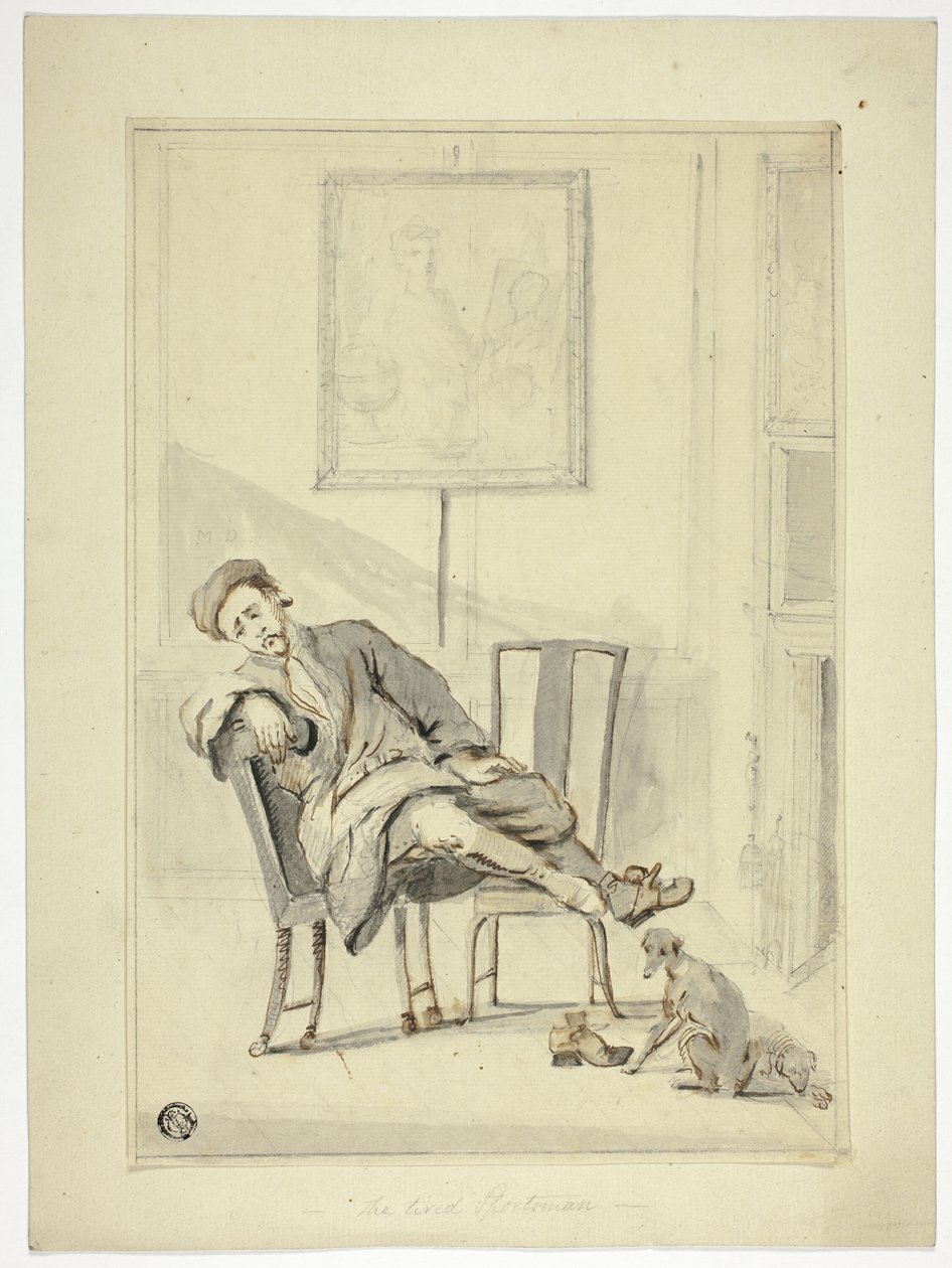 Väsynyt urheilija tekijältä Style of William Hogarth