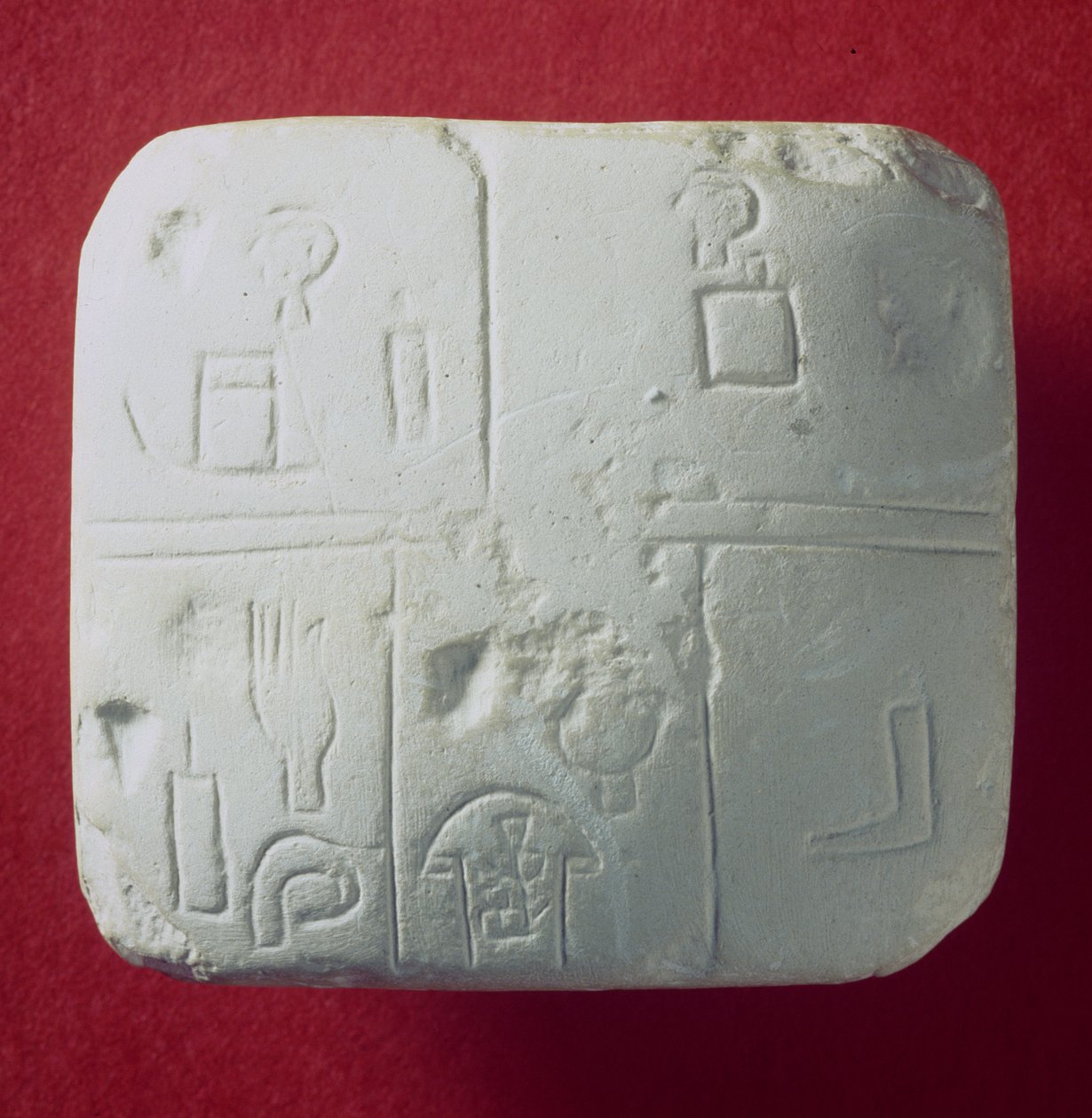 Valettu nuolenpäätaulu, sumerilainen (kipsi) tekijältä Sumerian