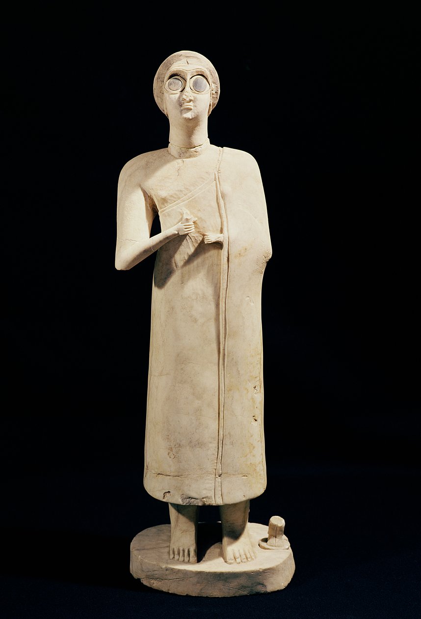 Suuren jumalattaren patsas, Tell Asmar, 2800-2300 eaa. tekijältä Sumerian