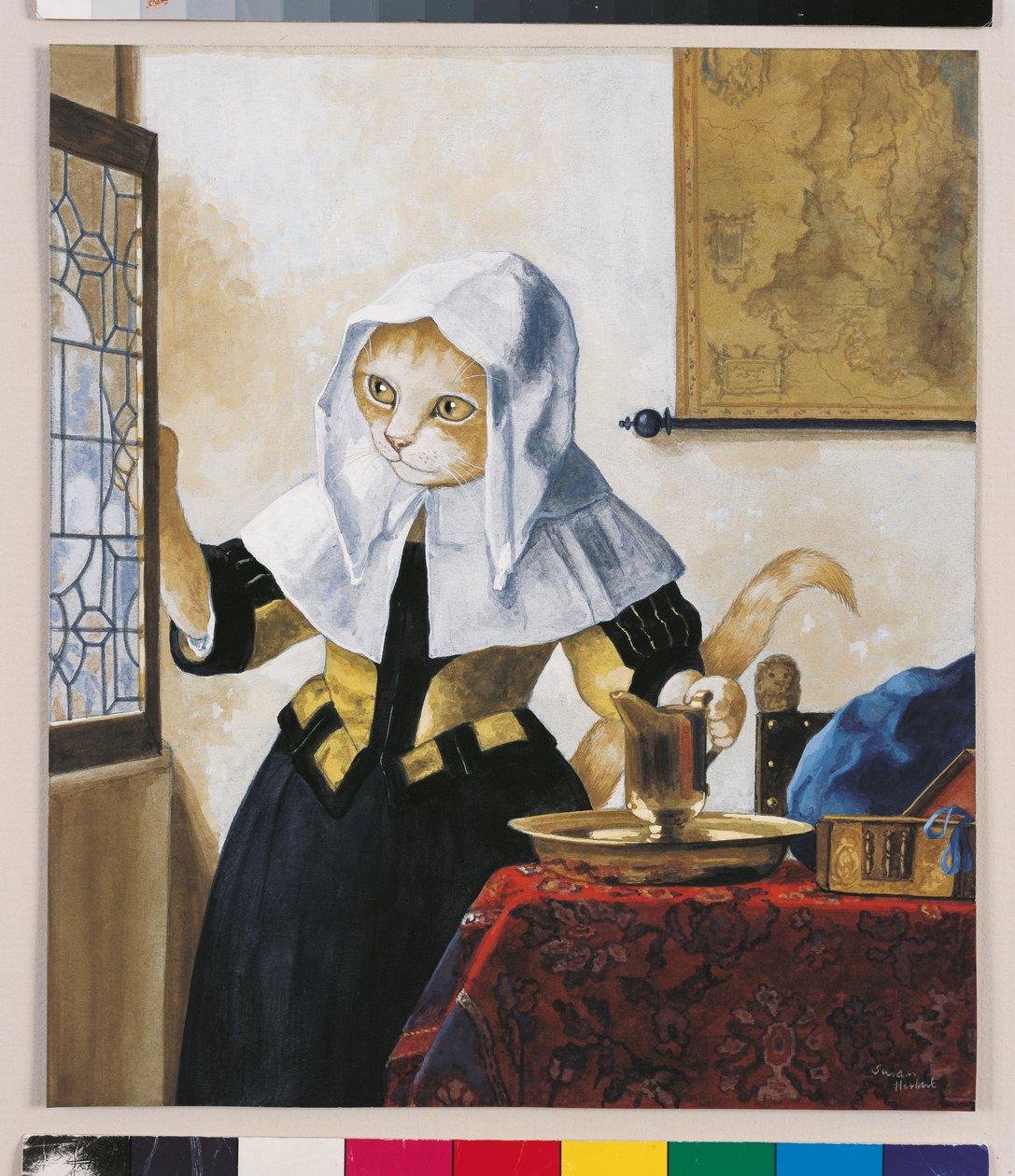 Kuvitus elokuvasta Cats Galore! A Compendium of Cultured Cats (julkaisu 2015). tekijältä Susan Herbert