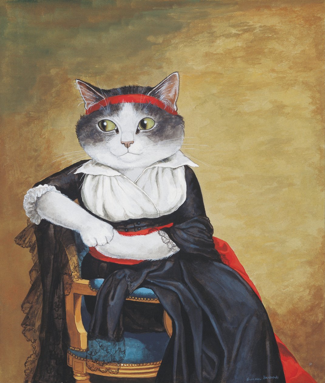 Kuvitus elokuvasta Cats Galore! A Compendium of Cultured Cats (julkaisu 2015). tekijältä Susan Herbert