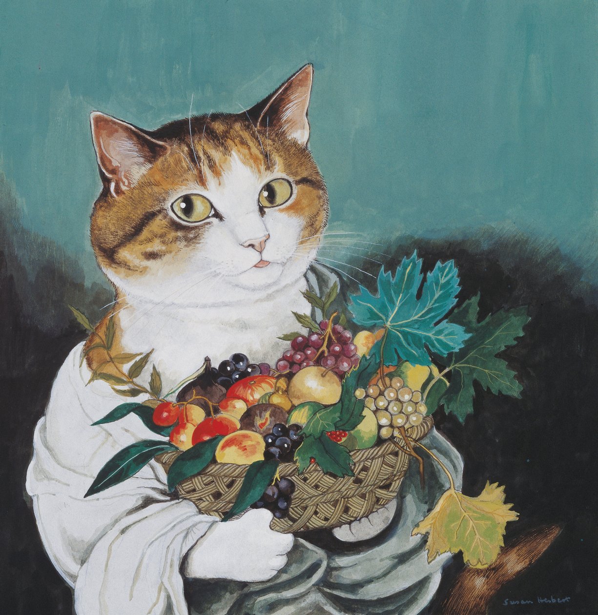 Kuvitus elokuvasta Cats Galore! A Compendium of Cultured Cats (julkaisu 2015). tekijältä Susan Herbert