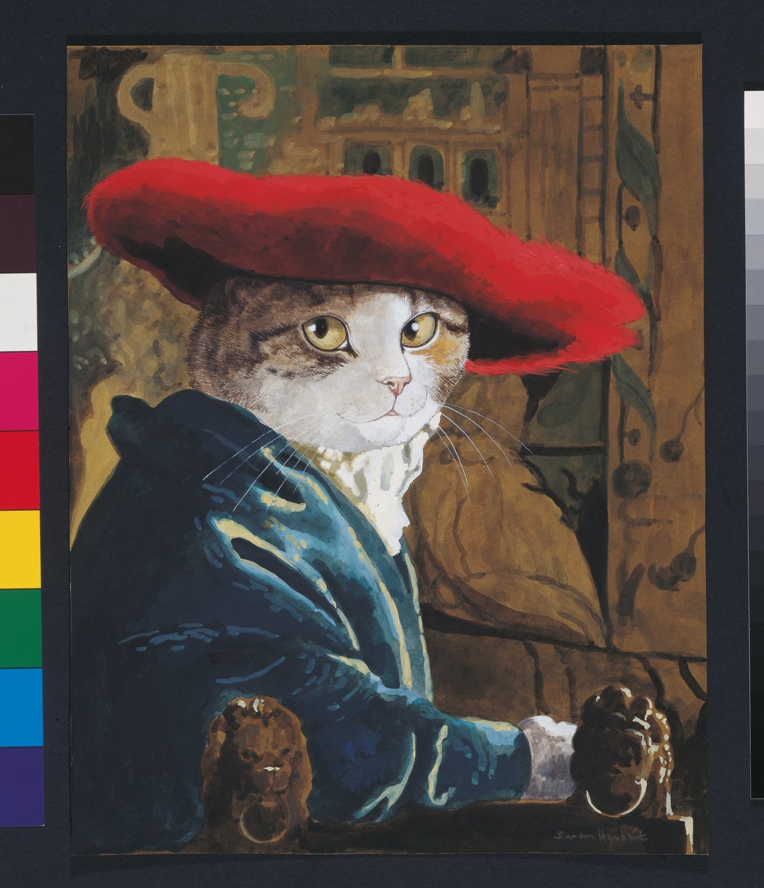 Kuvitus elokuvasta Cats Galore! A Compendium of Cultured Cats (julkaisu 2015). tekijältä Susan Herbert