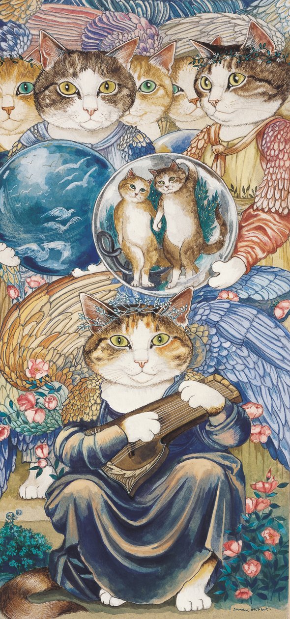 Kuvitus elokuvasta Cats Galore! A Compendium of Cultured Cats (julkaisu 2015). tekijältä Susan Herbert