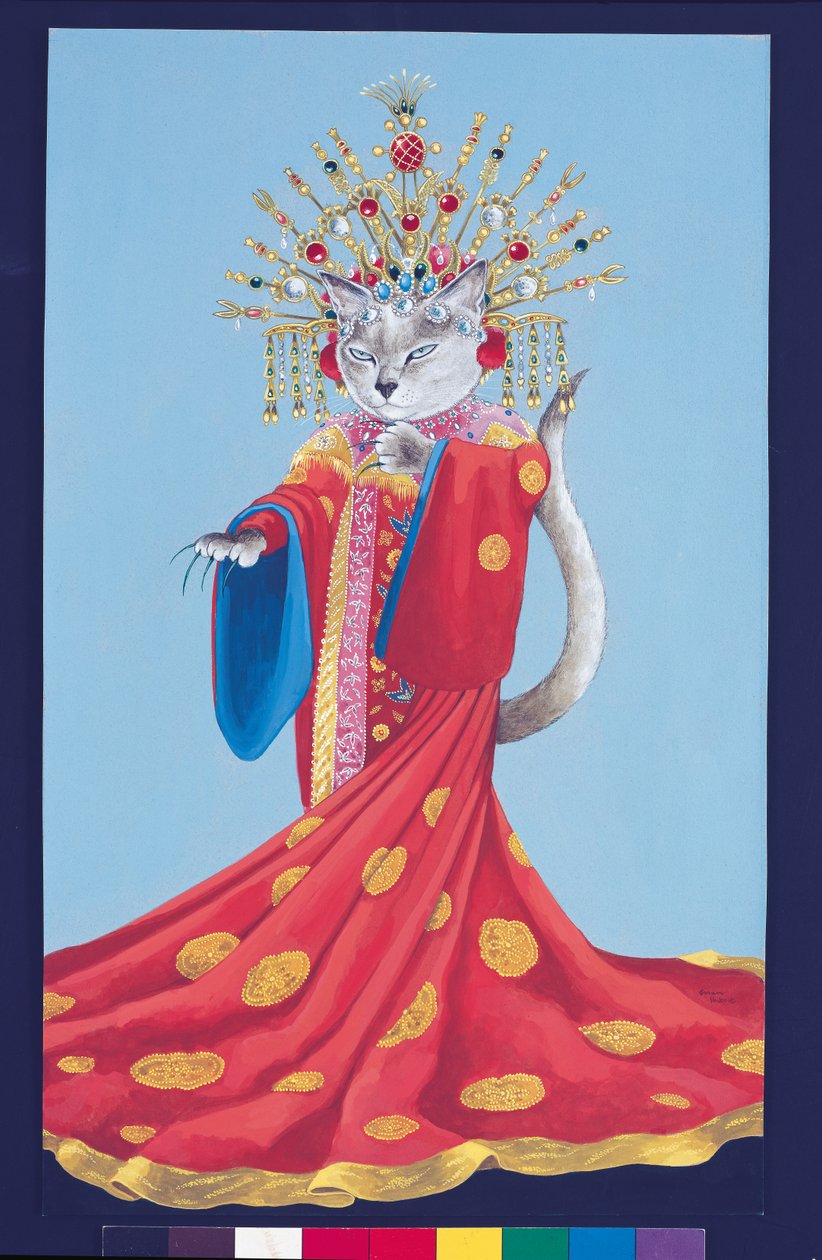 Kuvitus elokuvasta Cats Galore! A Compendium of Cultured Cats (julkaisu 2015). tekijältä Susan Herbert