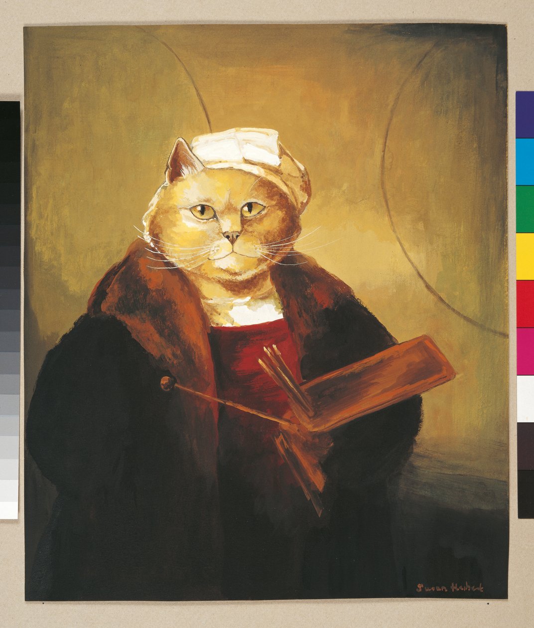 Kuvitus elokuvasta Cats Galore! A Compendium of Cultured Cats (julkaisu 2015). tekijältä Susan Herbert