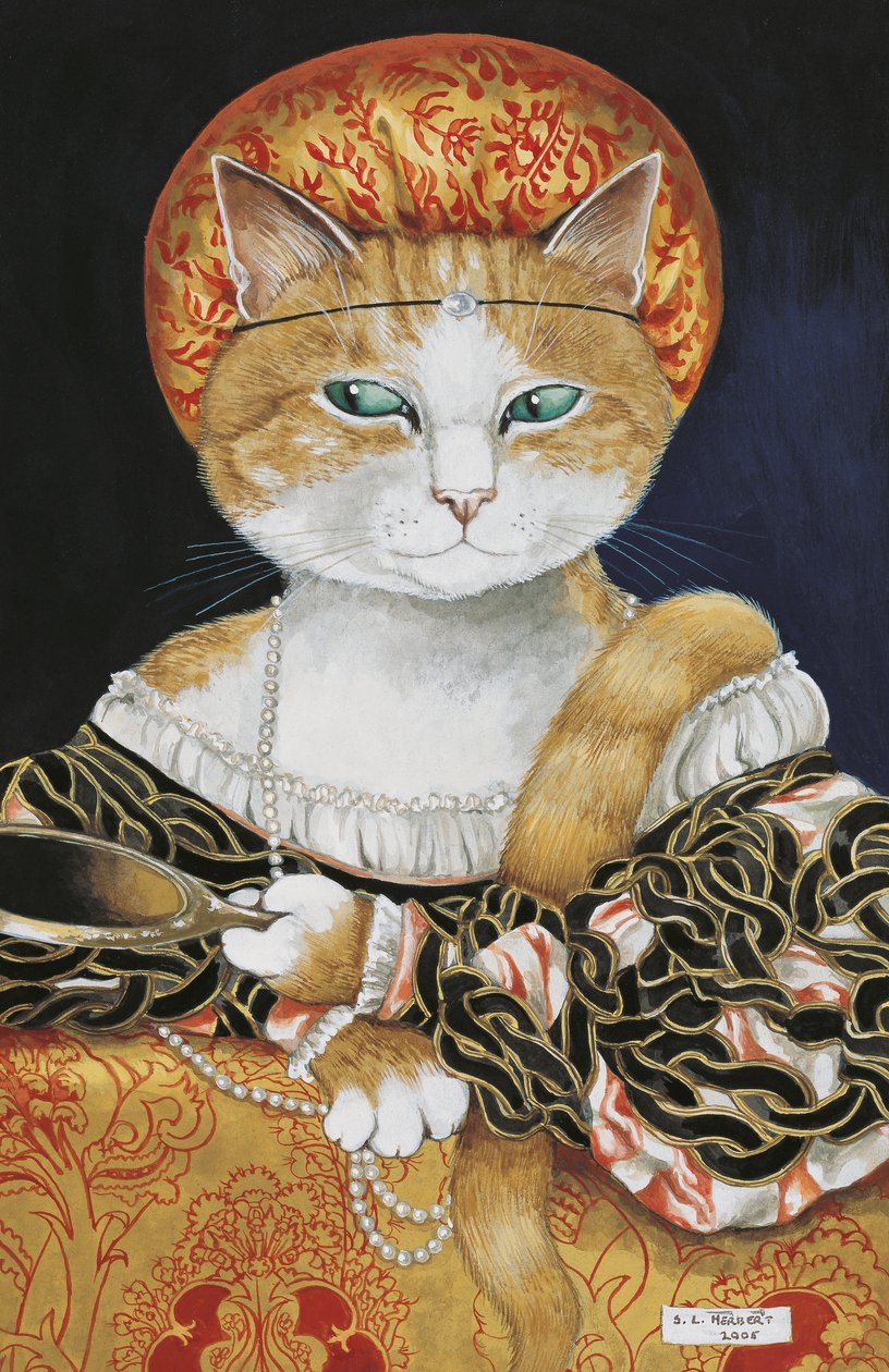 Kuvitus elokuvasta Cats Galore! A Compendium of Cultured Cats (julkaisu 2015). tekijältä Susan Herbert
