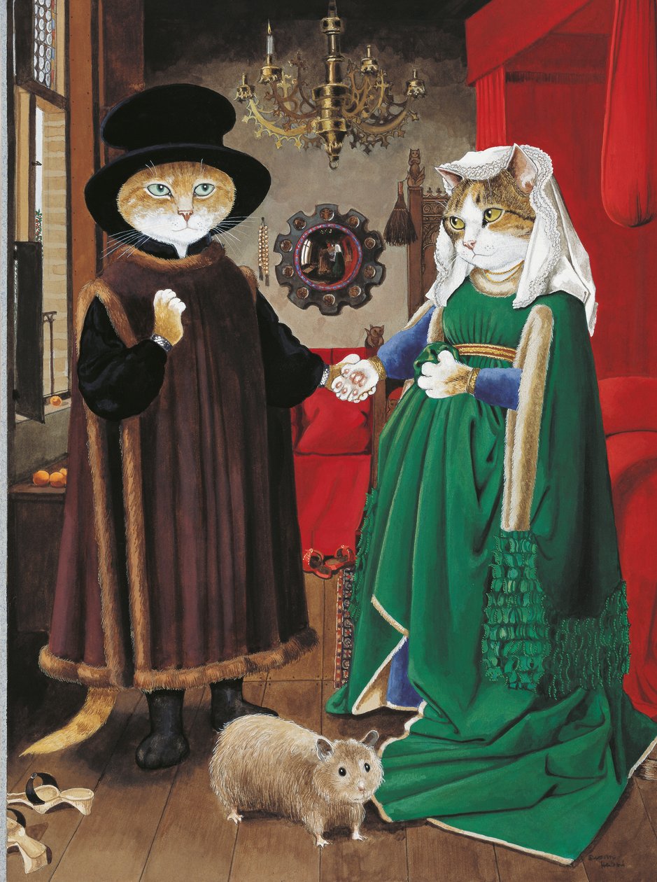 Kuvitus elokuvasta Cats Galore! A Compendium of Cultured Cats (julkaisu 2015). tekijältä Susan Herbert
