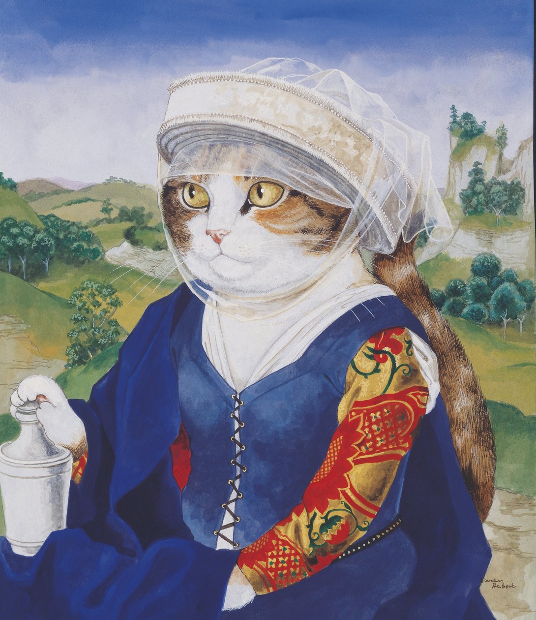 Kuvitus elokuvasta Cats Galore! A Compendium of Cultured Cats (julkaisu 2015). tekijältä Susan Herbert