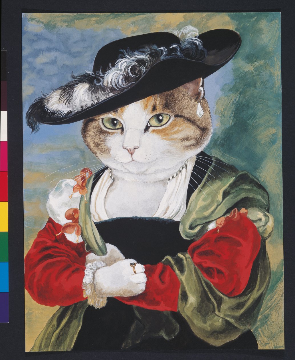 Kuvitus elokuvasta Cats Galore! A Compendium of Cultured Cats (julkaisu 2015). tekijältä Susan Herbert