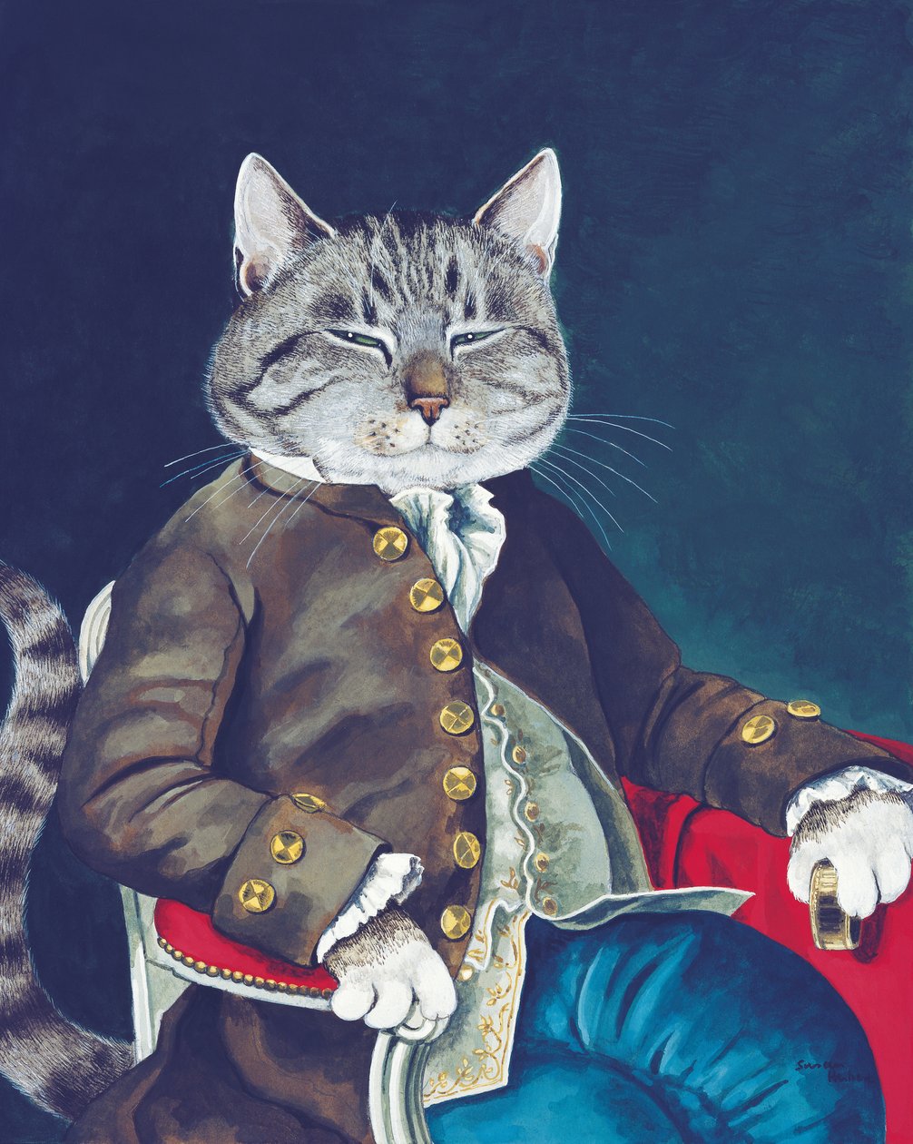 Kuvitus elokuvasta Cats Galore! A Compendium of Cultured Cats (julkaisu 2015). tekijältä Susan Herbert