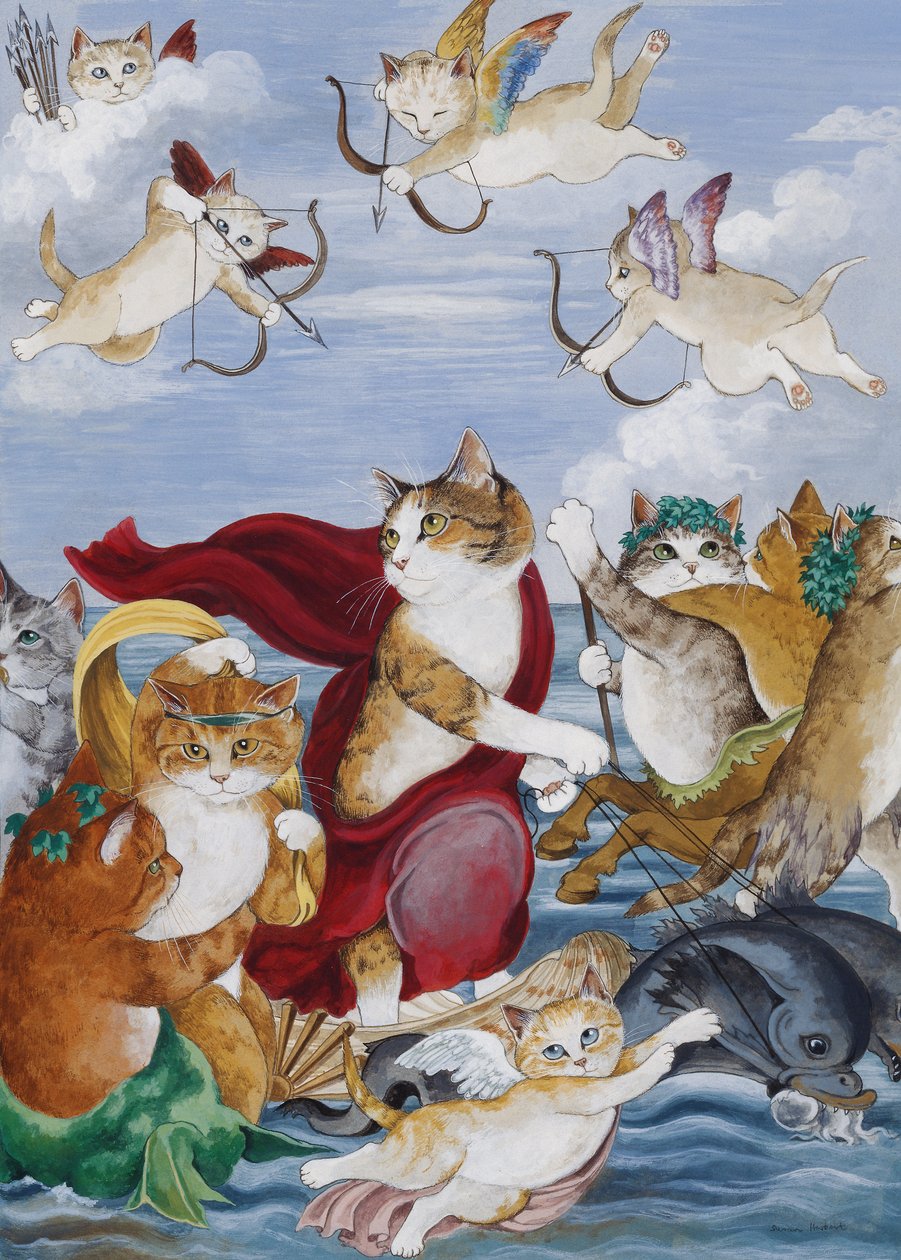 Kuvitus elokuvasta Cats Galore! A Compendium of Cultured Cats (julkaisu 2015). tekijältä Susan Herbert