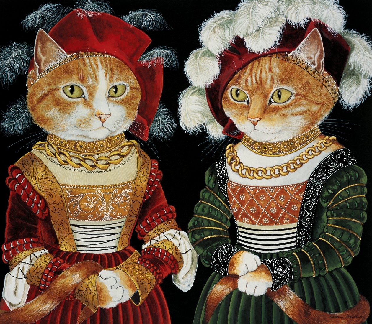 Kuvitus elokuvasta Cats Galore! A Compendium of Cultured Cats (julkaisu 2015). tekijältä Susan Herbert