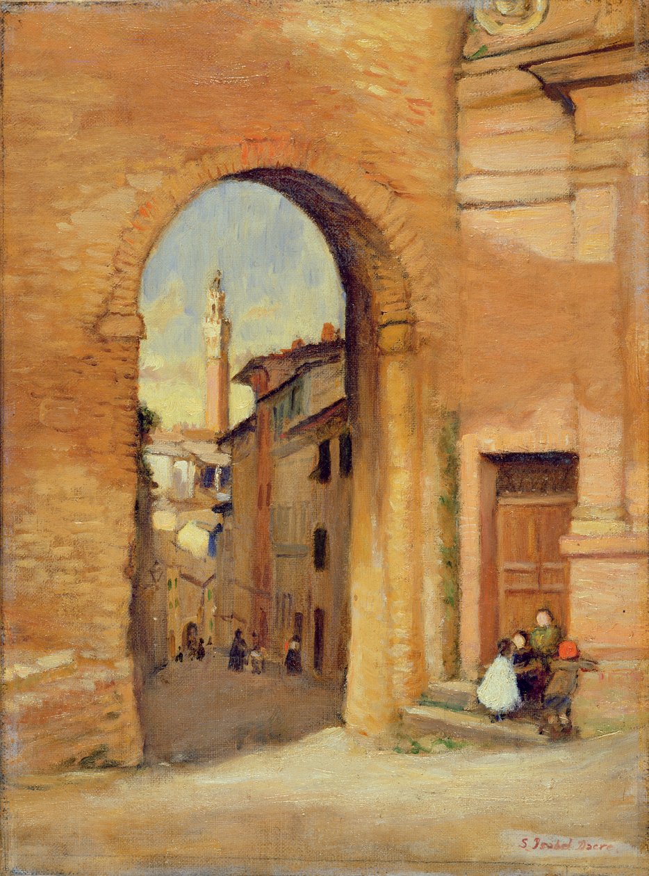 Gateway at Siena (öljy kankaalle) tekijältä Susan Isabel Dacre