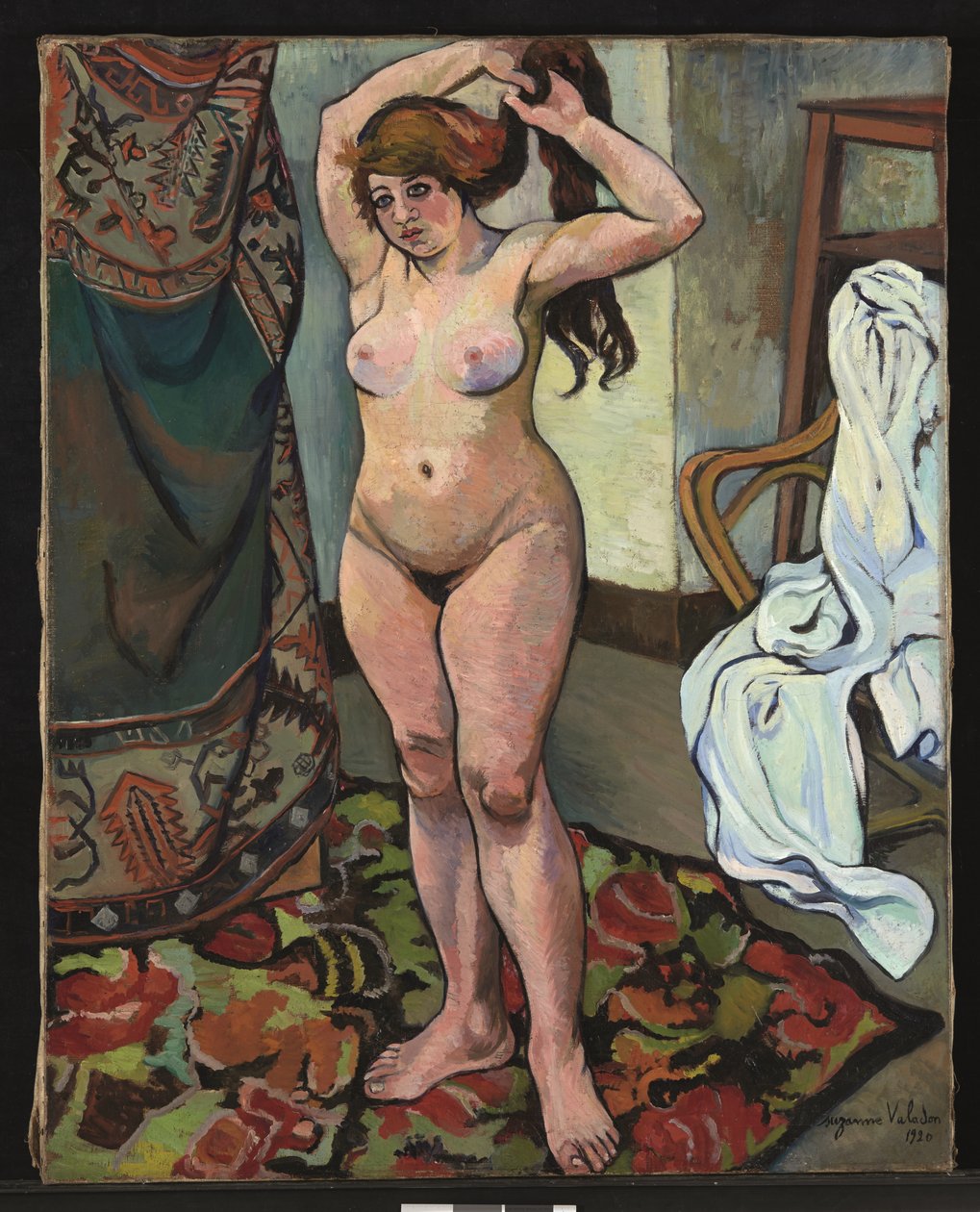 Alaston Gilberte hoitaa hiuksiaan tekijältä Suzanne Valadon