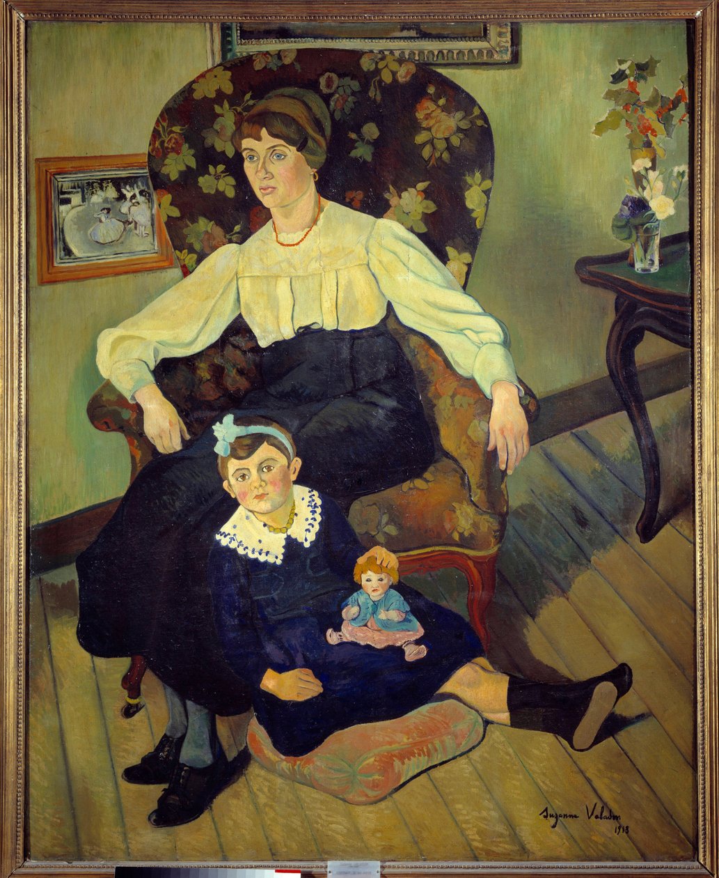 Muotokuvia Marie Cocasta, taiteilijan ja hänen tyttärensä Gilberten veljentytöstä Suzanne Valadonin maalaus tekijältä Suzanne Valadon