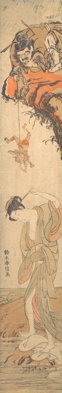 Kauneutta demonien kanssa, 1700-luku, 1700-luku. tekijältä Suzuki Harunobu