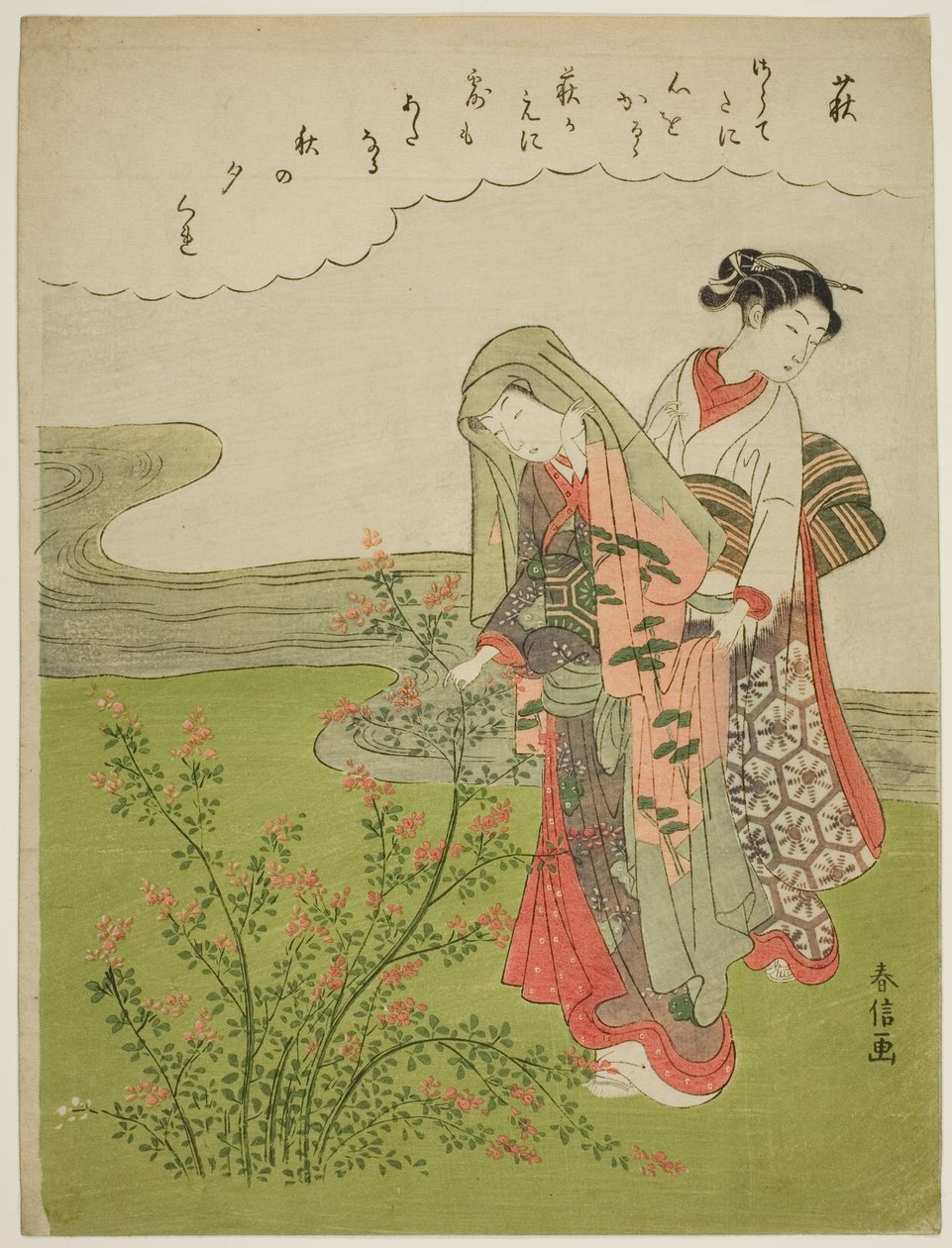 Bush Clover (Hagi), nimettömästä Flowers -sarjasta tekijältä Suzuki Harunobu