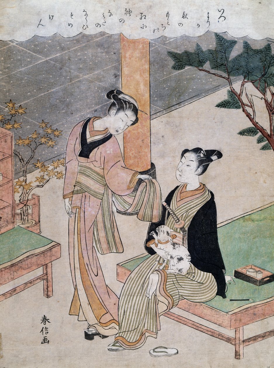 Kurtisaanit, Suzuki Harunobu (1725-1770), Japani tekijältä Suzuki Harunobu