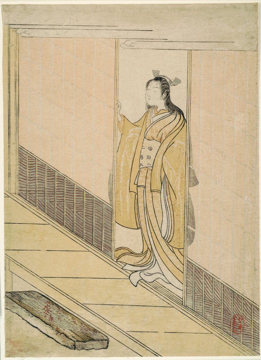 Parodia Kawachi-goesta "Tales of Isestä" tekijältä Suzuki Harunobu