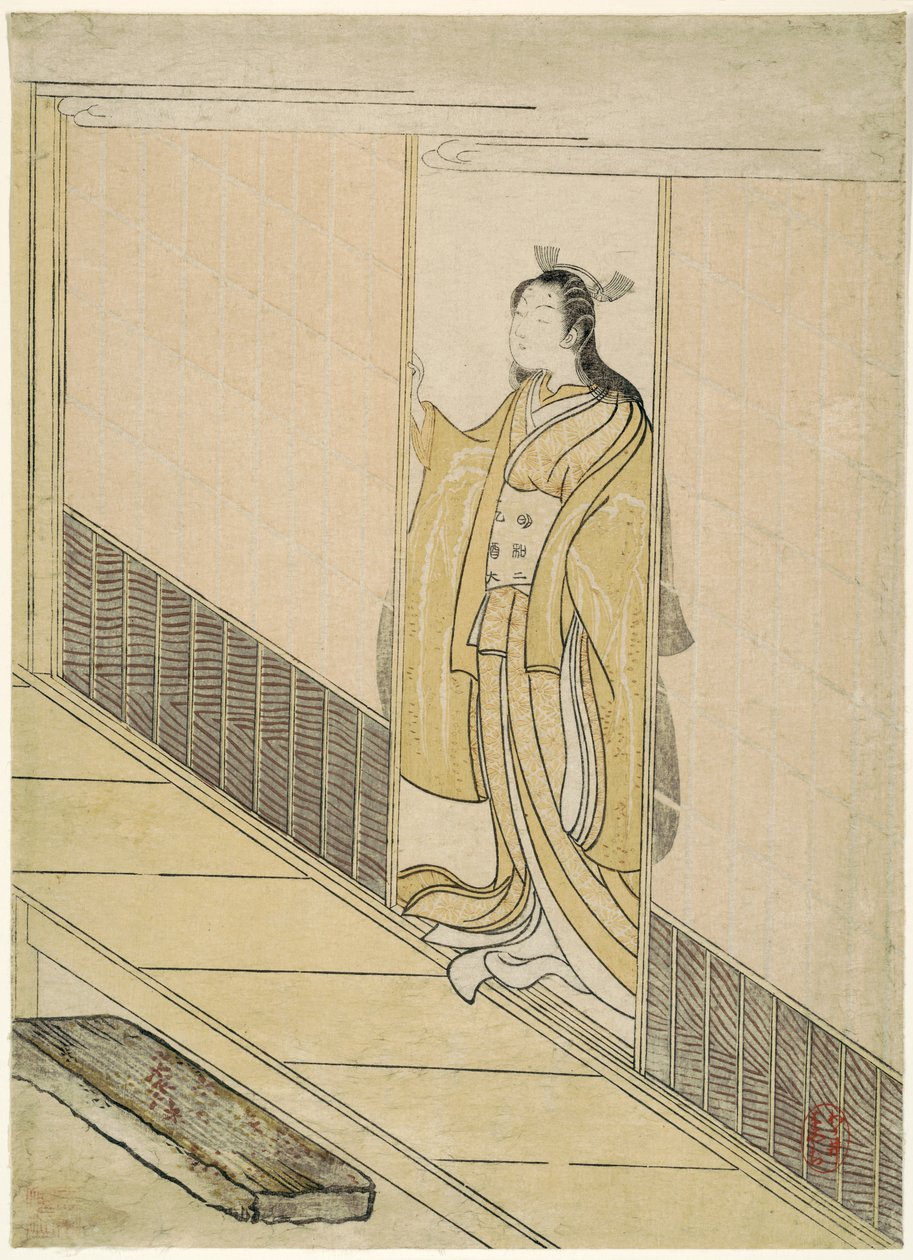 Parodia Kawachi-goesta "Tales of Isestä", 1765 tekijältä Suzuki Harunobu