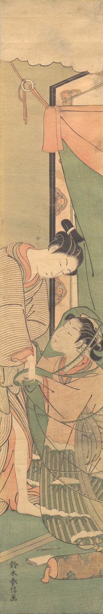Parting of Lovers: The Morning After, n. 1765-70, n. 1765-70. tekijältä Suzuki Harunobu