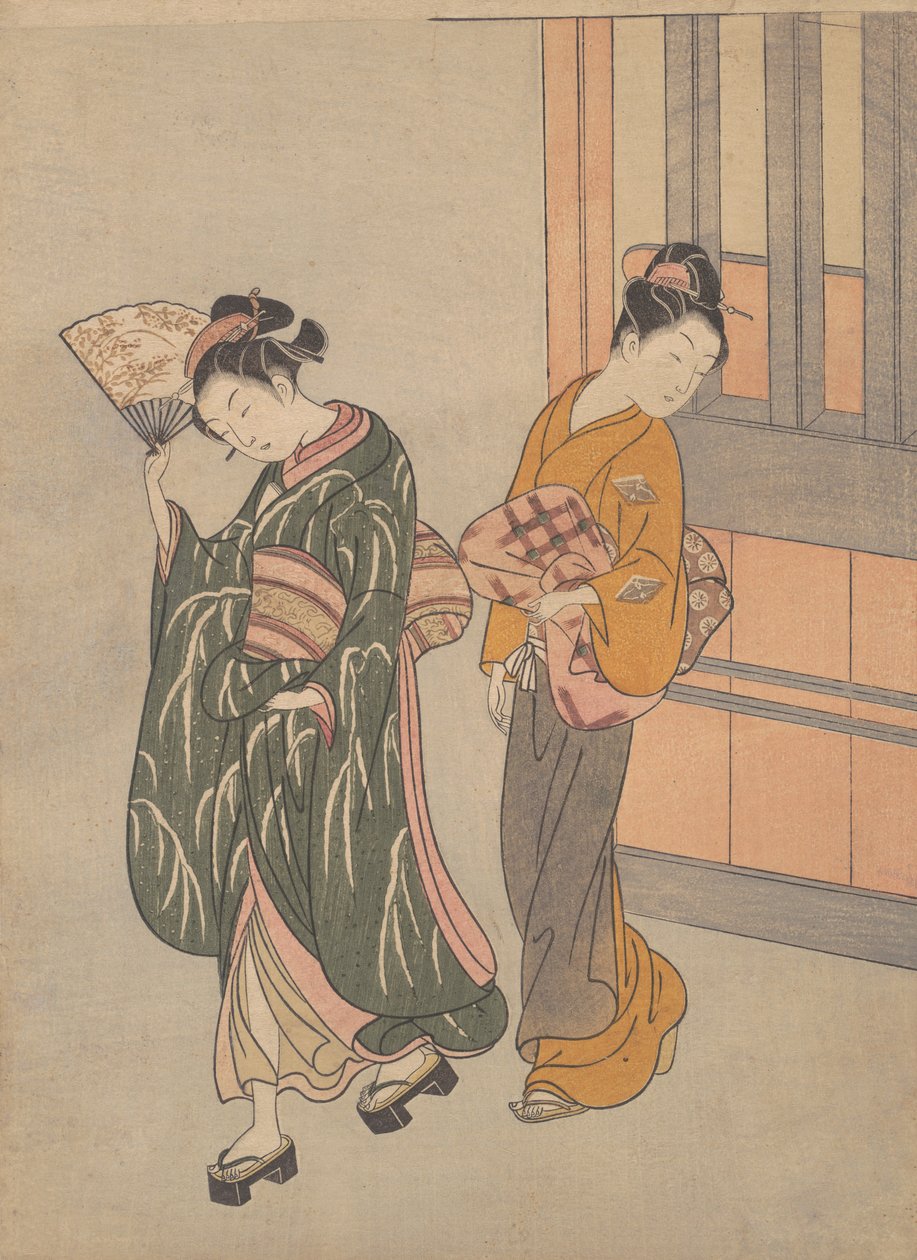Tuulen selkeäpäiväinen vuoristotuuli, n. 1766, n. 1766. tekijältä Suzuki Harunobu