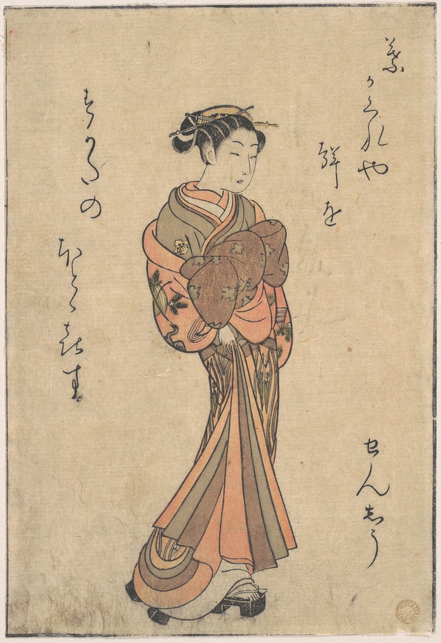 Kurtisaanit sarjasta "Seiro Bijin Awase Carver End Shigoro" (sic.) tekijältä Suzuki Harunobu