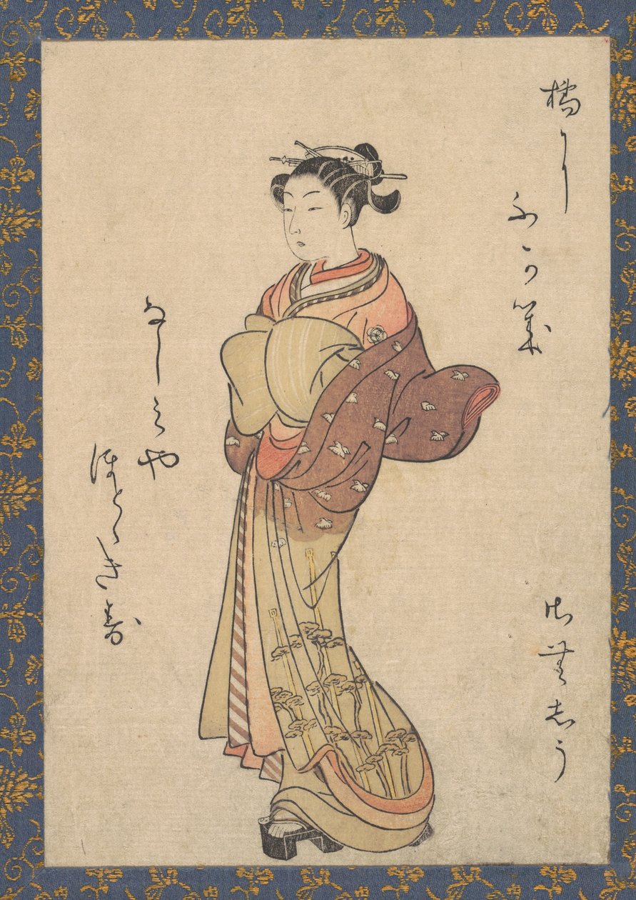 The Courtesans, sarjasta Seiro Bijin Awase Carver End Shigoro sic, ca. 1765, n. 1765. tekijältä Suzuki Harunobu