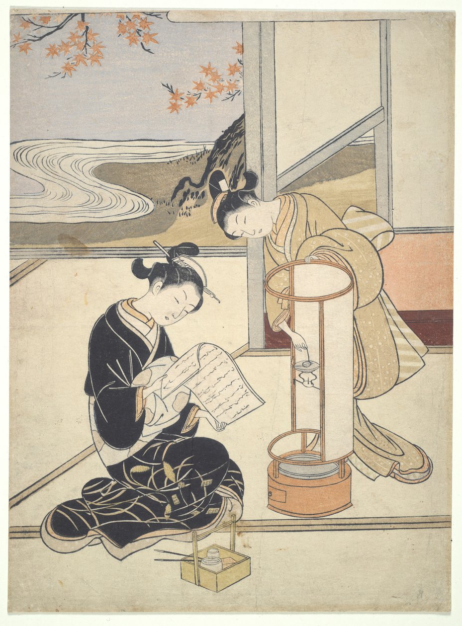 Te Eva Ning G Gow Of Andon: Zashiki Hakkei tekijältä Suzuki Harunobu